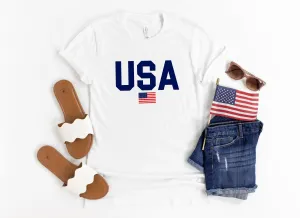 Pure White USA T-Shirt