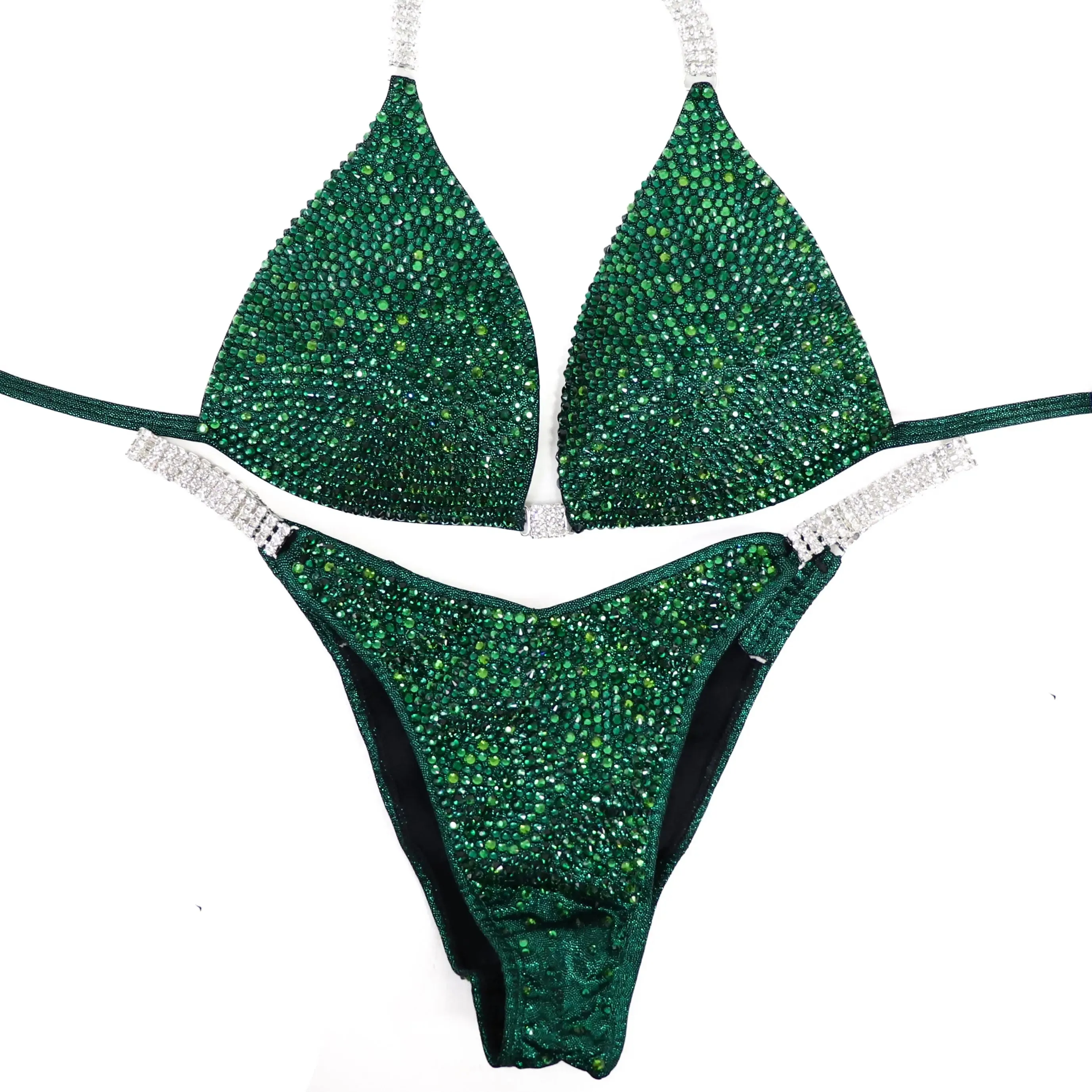 QS ST: Crystal Radiance. Emerald, Fern. Medium Molded/Brazilian with Modest Rise.