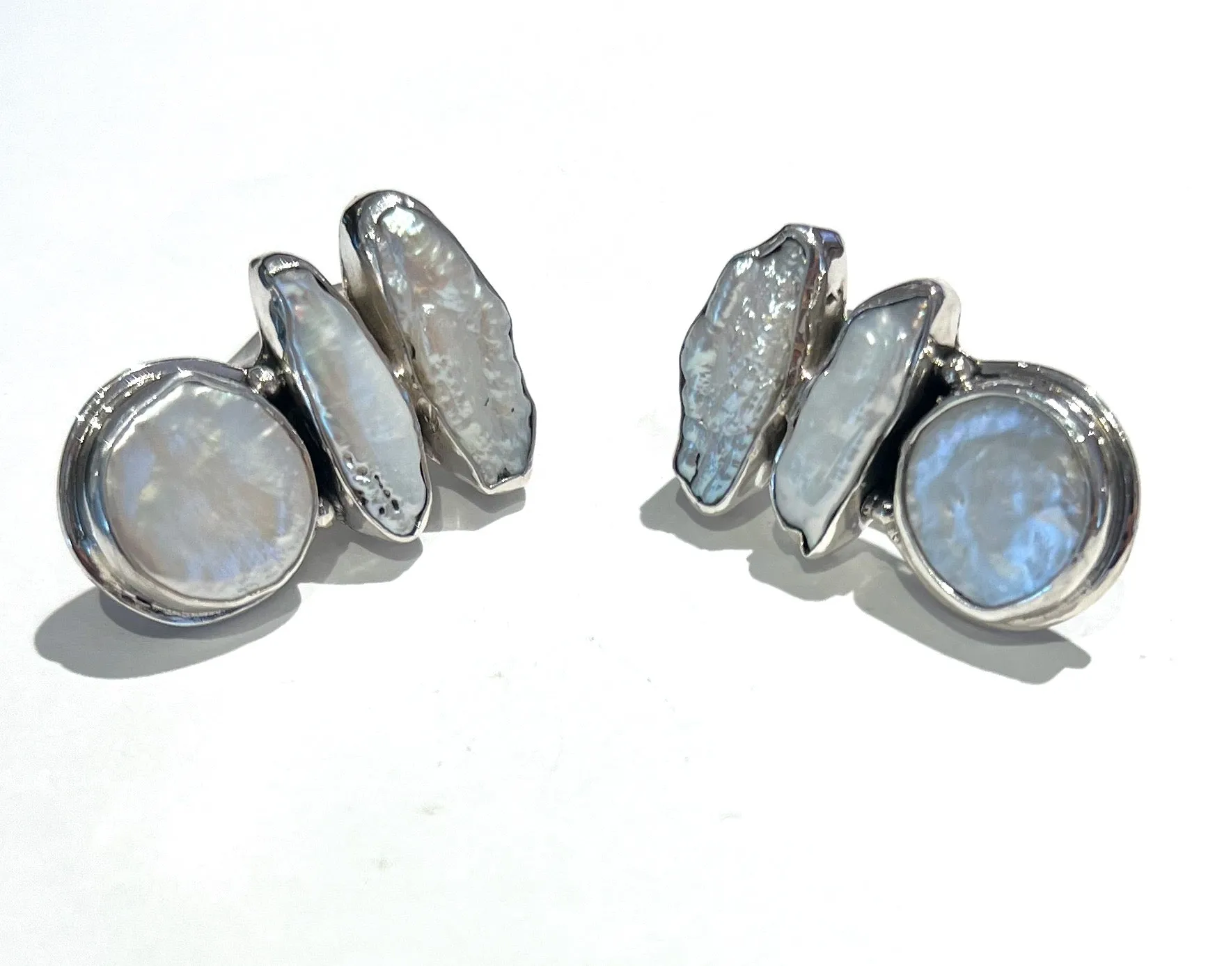 "Coin Pearl Clip-ons"