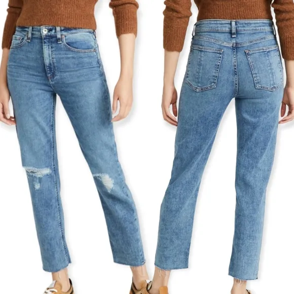 Rag &amp; Bone‎ Nina High Rise Ankle Cigarette Jeans Size 23