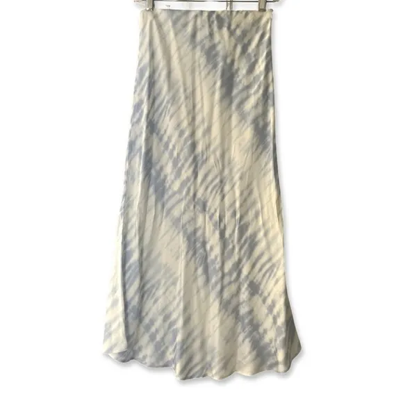 Rails Anya Tie-Dye Satin Midi Skirt