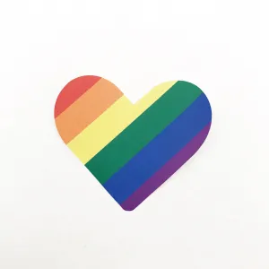 Rainbow Heart Iron-Ons Decal Design