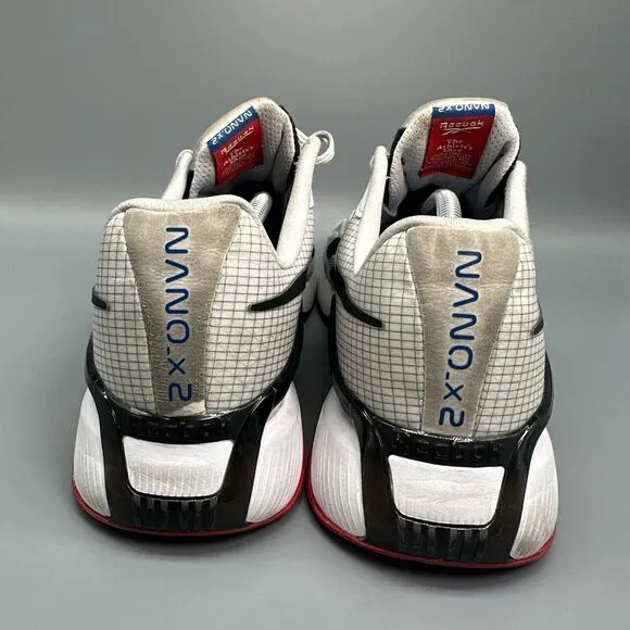 Reebok Nano X2 Men's 13 White Black Vector Red Sneakers Lace-Up Low Top Shoes