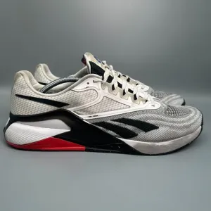 Reebok Nano X2 Men's 13 White Black Vector Red Sneakers Lace-Up Low Top Shoes