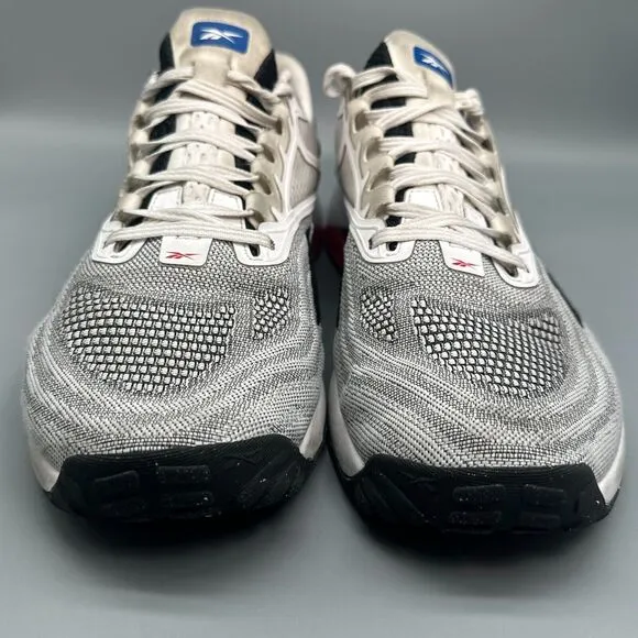 Reebok Nano X2 Men's 13 White Black Vector Red Sneakers Lace-Up Low Top Shoes