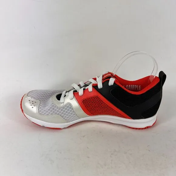 Reebok one glide fitframe us mens size 9 orange white black running sneakers