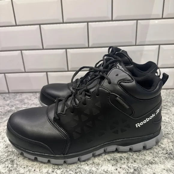 Reebok Sublite Cushion Mid Cut RB4144  Shoes Men's Work-boots 11.5 Wide Black