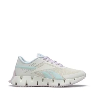 Reebok Zig Dynamica 2.0 Grade School Girls Running Shoes in chalk/mist/pix pink