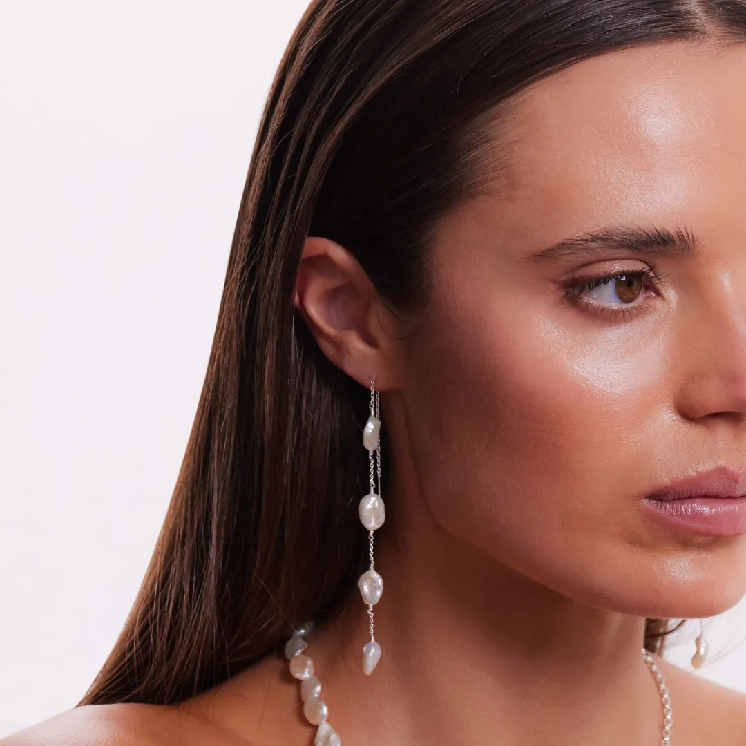 Renata Earrings - Silver