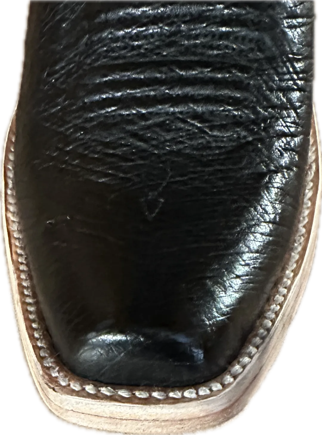Resistol Boots Women's Black Smooth Ostrich with Cutter Toe Boot