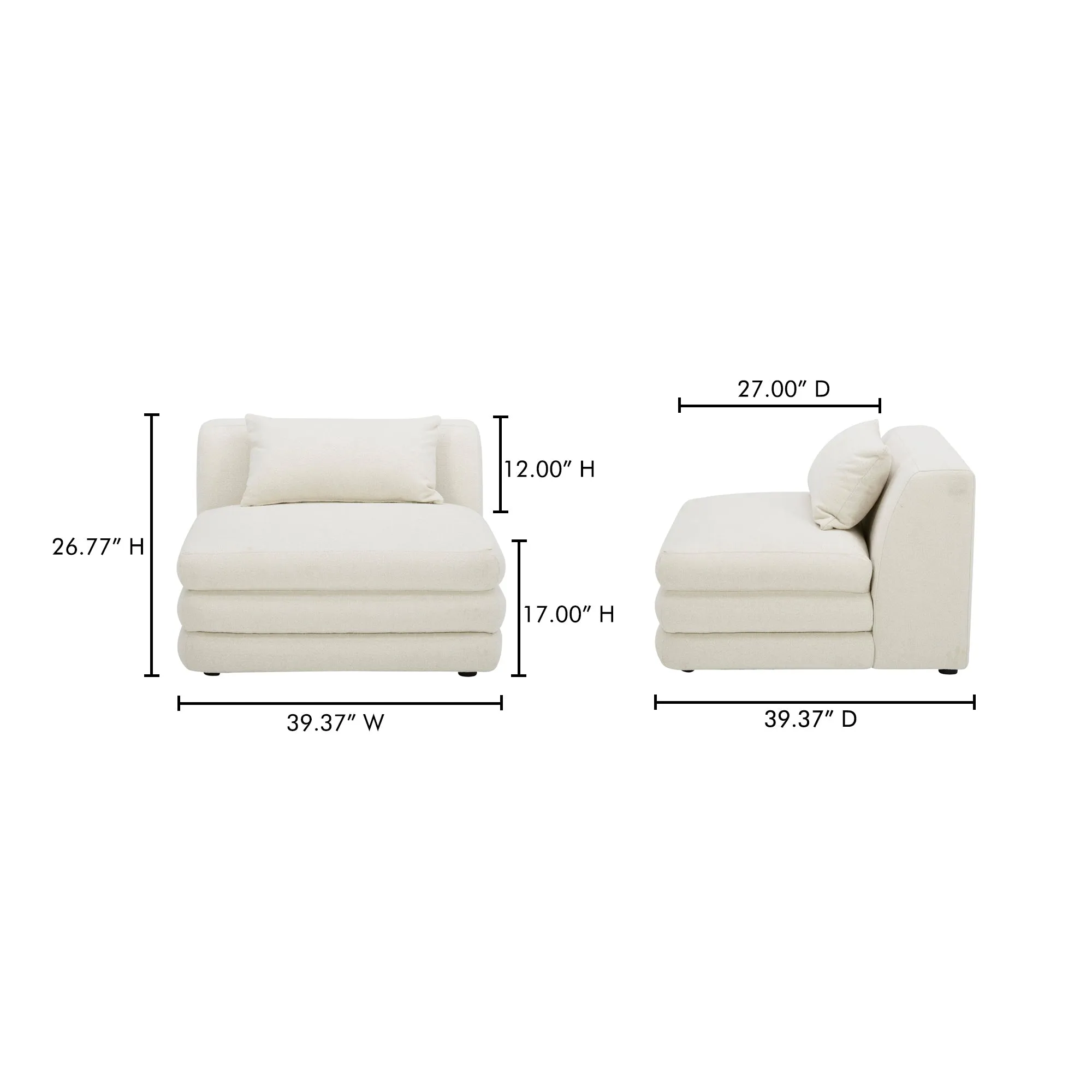 Retro-Chic Textured Slipper Chair - Amber Hue