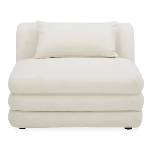 Retro-Chic Textured Slipper Chair - Amber Hue
