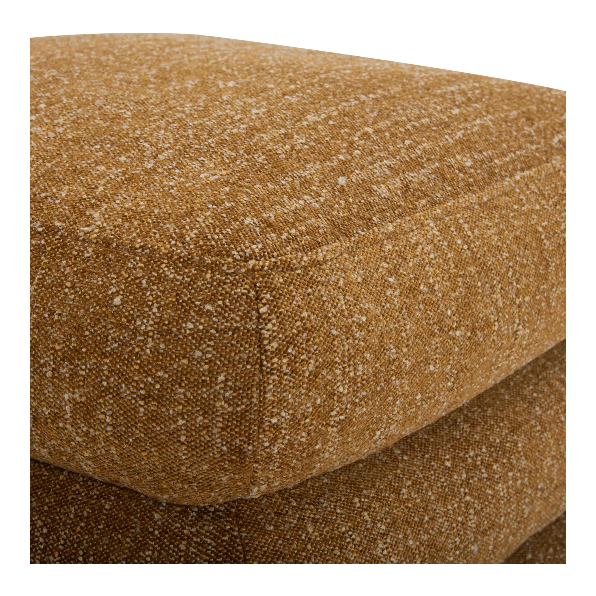 Retro-Chic Textured Slipper Chair - Amber Hue