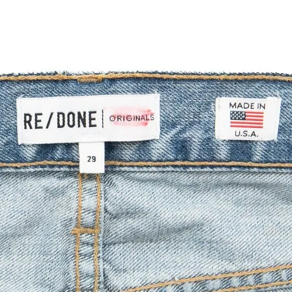 Revolve Re/Done Originals Low Rise Light Repair Skinny Size 29