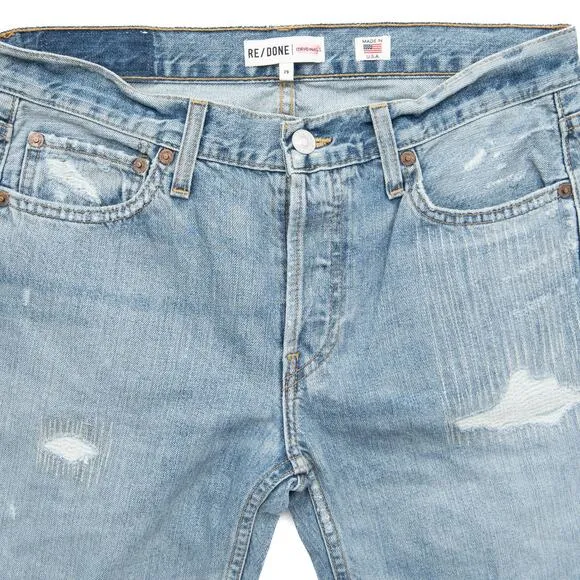 Revolve Re/Done Originals Low Rise Light Repair Skinny Size 29