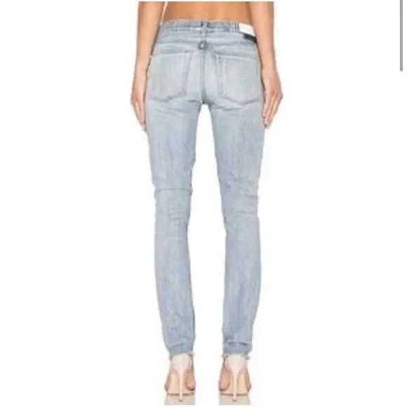 Revolve Re/Done Originals Low Rise Light Repair Skinny Size 29