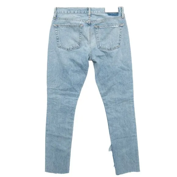 Revolve Re/Done Originals Low Rise Light Repair Skinny Size 29