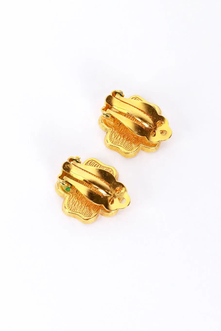 Rhinestone Clover Earrings