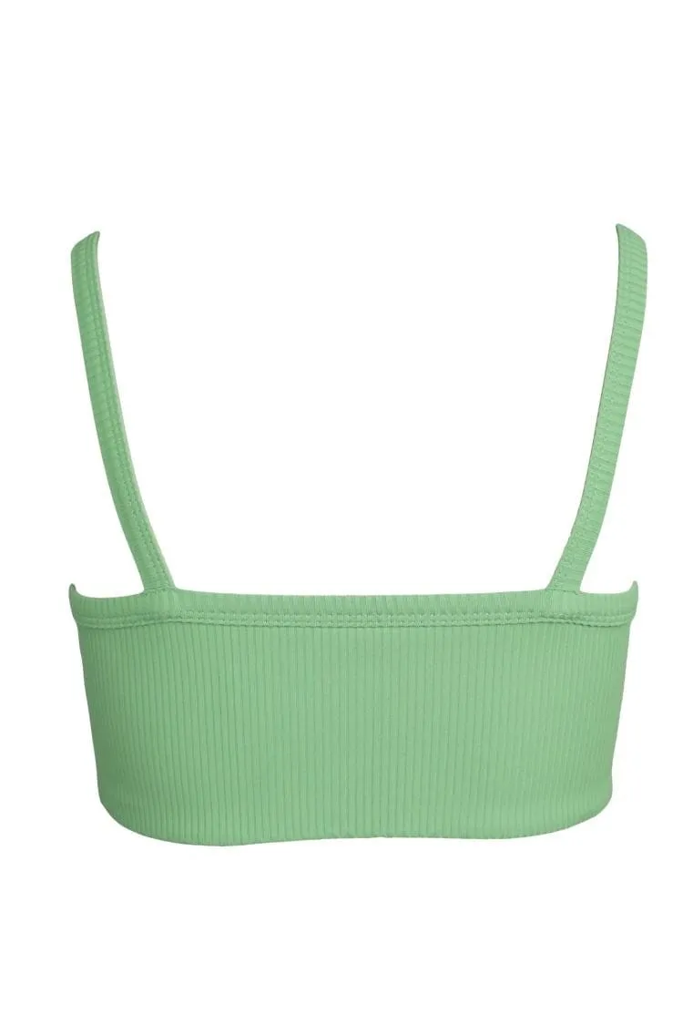 Ribbed Curve Bralette 2.0 - Green