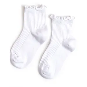 Ribbed Lettuce Midi Socks