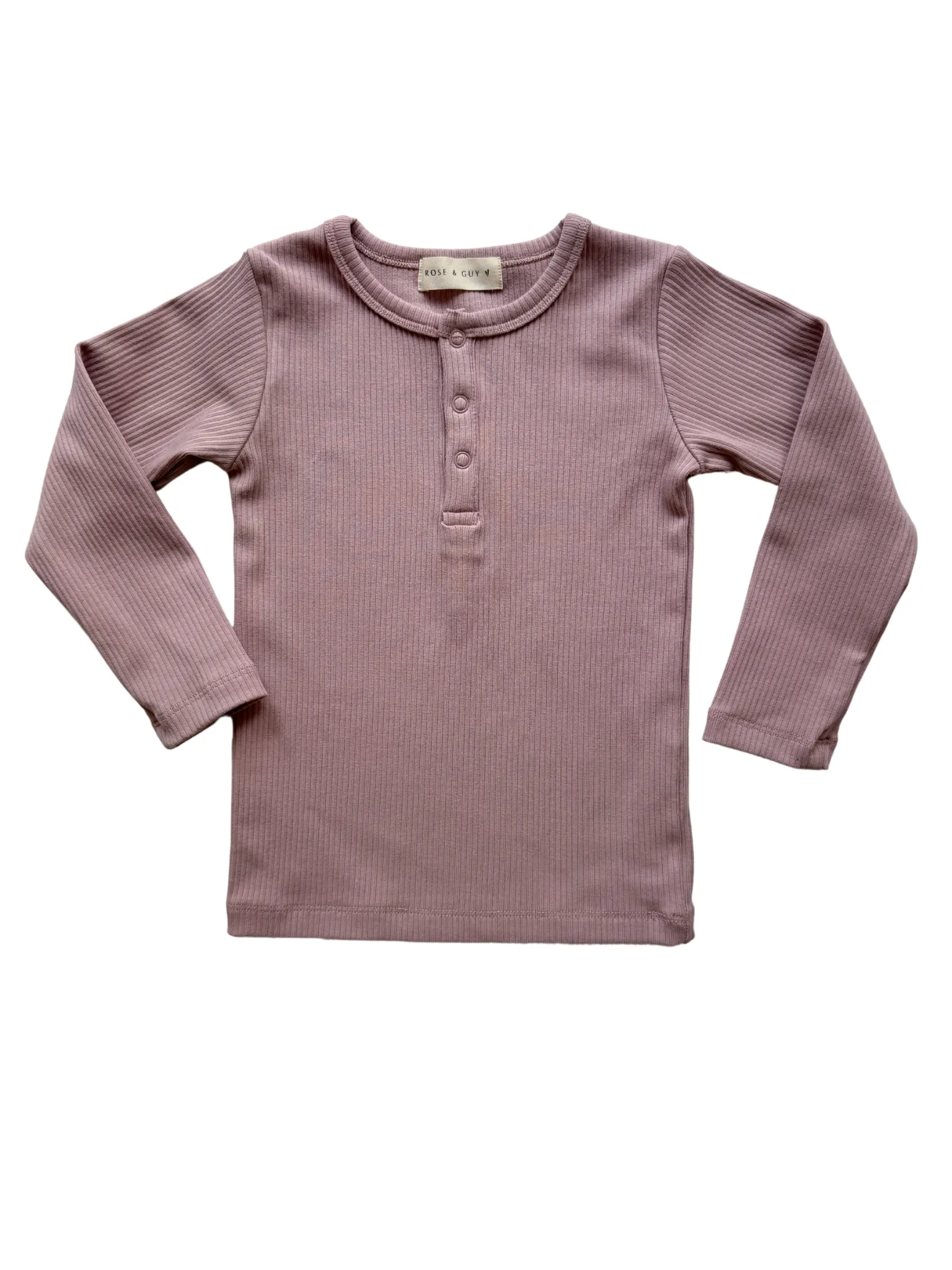 Ribbed Long Sleeve Top in Heather