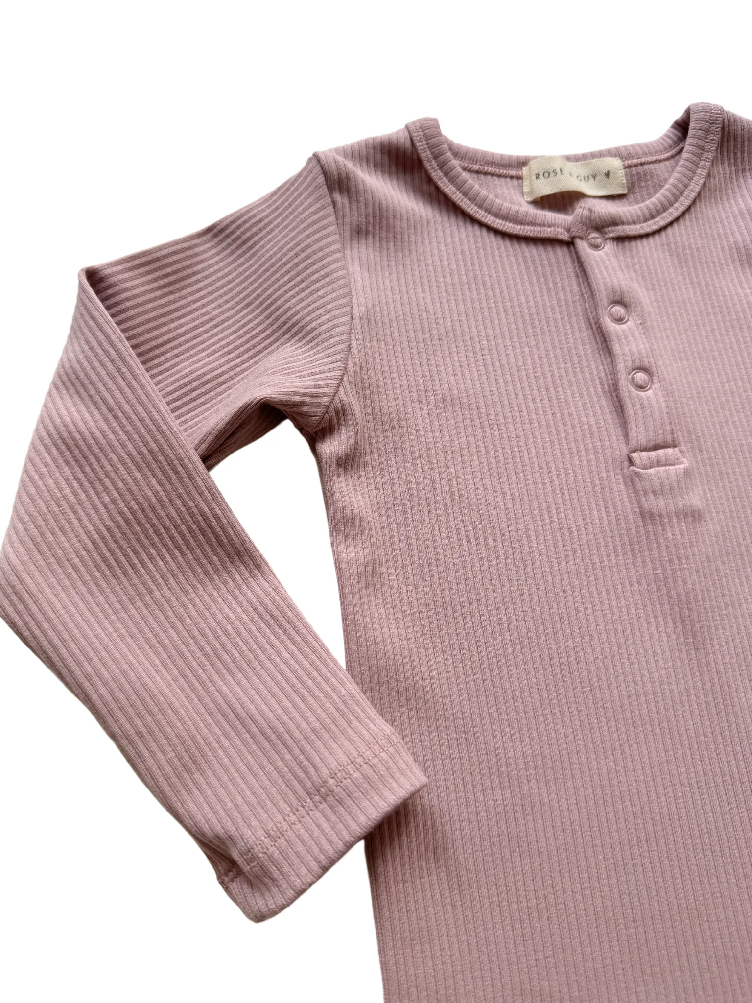 Ribbed Long Sleeve Top in Heather