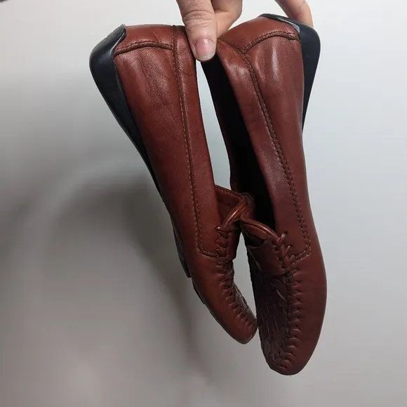 Robert Zur PETRA Vintage Luggage True Glove Loafers  6.5