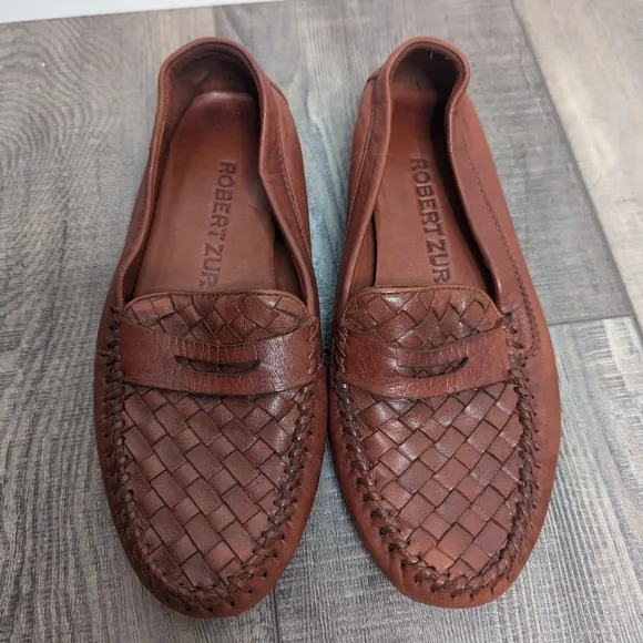 Robert Zur PETRA Vintage Luggage True Glove Loafers  6.5