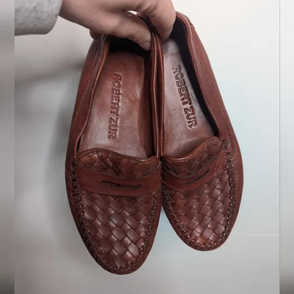 Robert Zur PETRA Vintage Luggage True Glove Loafers  6.5