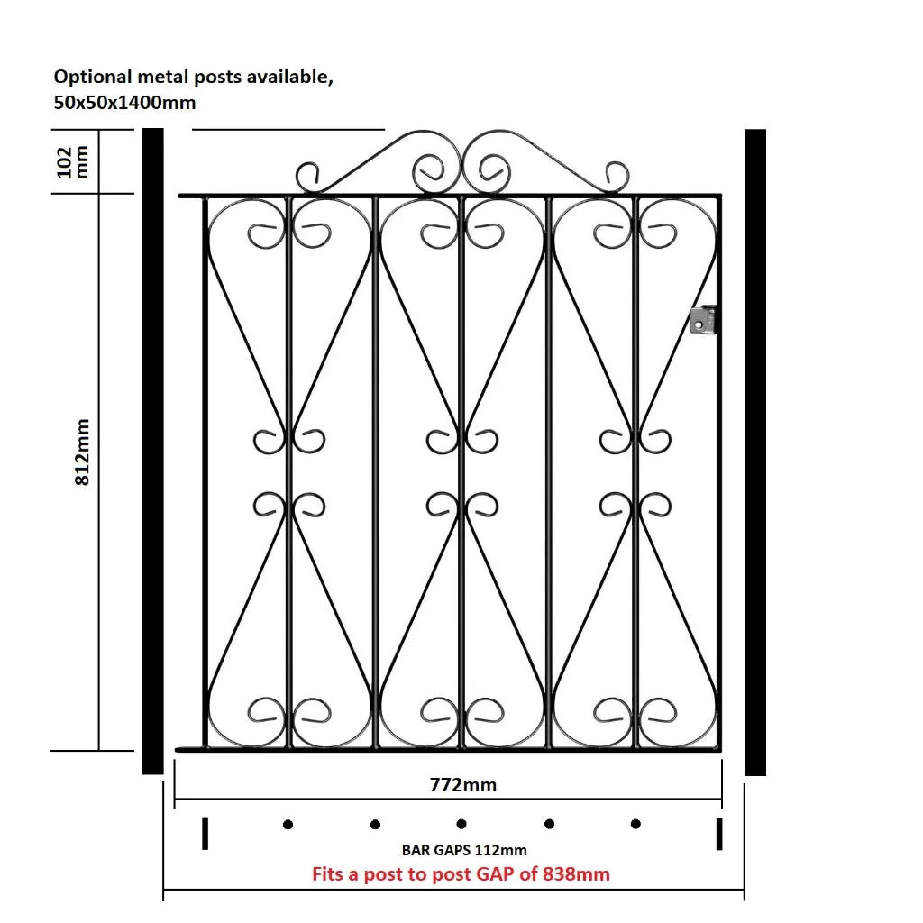 Roche Flat Top Garden Gate