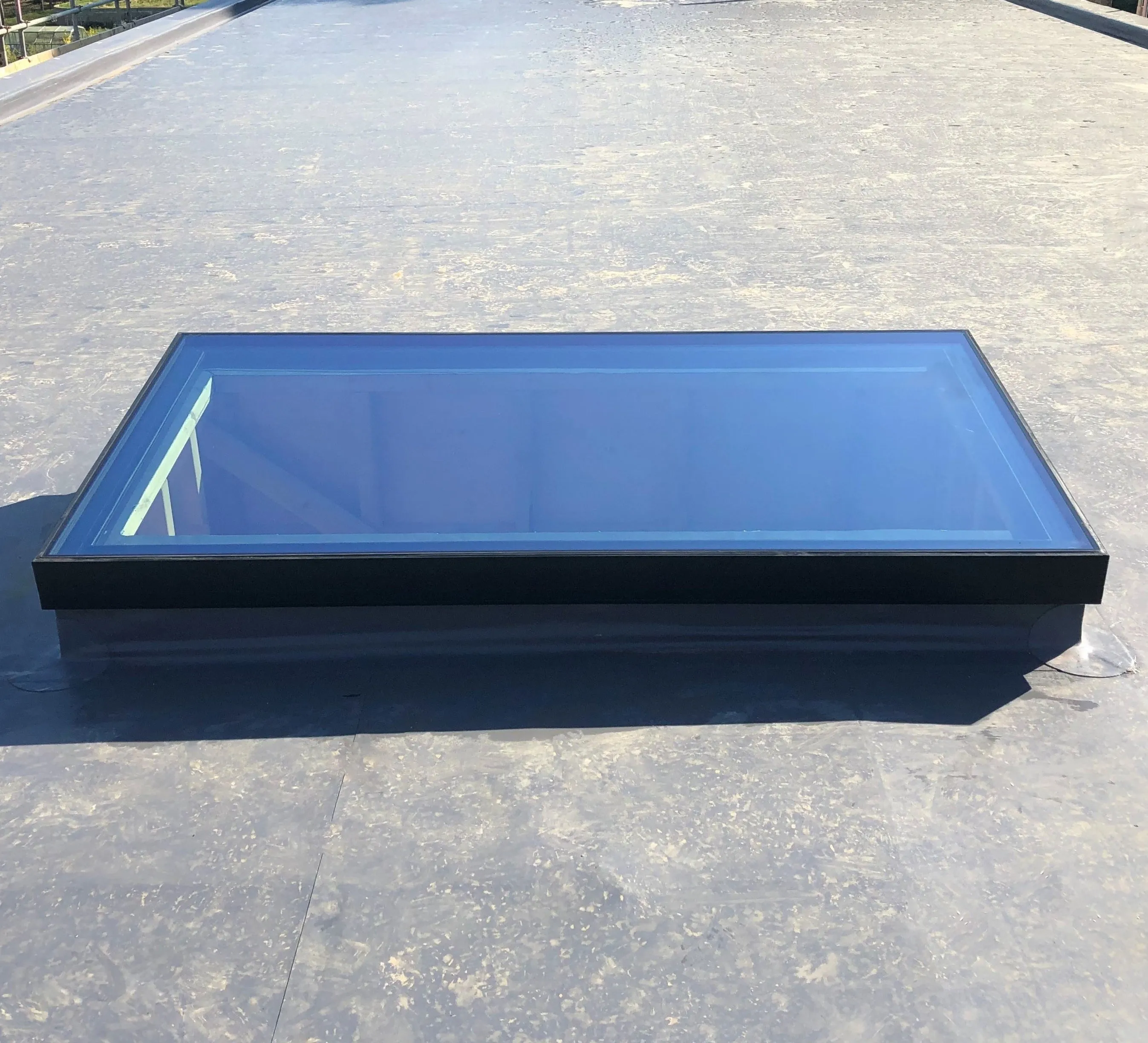 Roofglaze Skyway Fixed Flat Glass Rooflight - Bespoke Sizes (Toughened & Laminated Low E Glass)