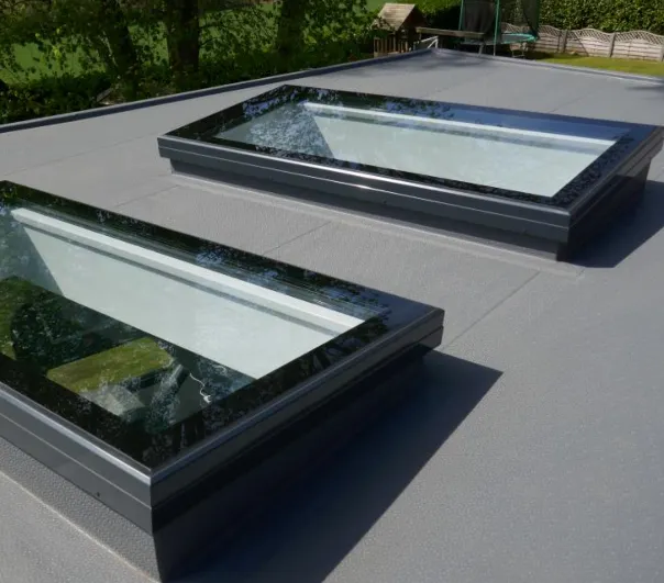 Roofglaze Skyway Fixed Flat Glass Rooflight - Bespoke Sizes (Toughened & Laminated Low E Glass)