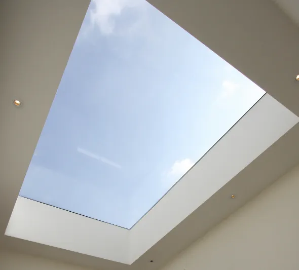Roofglaze Skyway Fixed Flat Glass Rooflight - Bespoke Sizes (Toughened & Laminated Low E Glass)