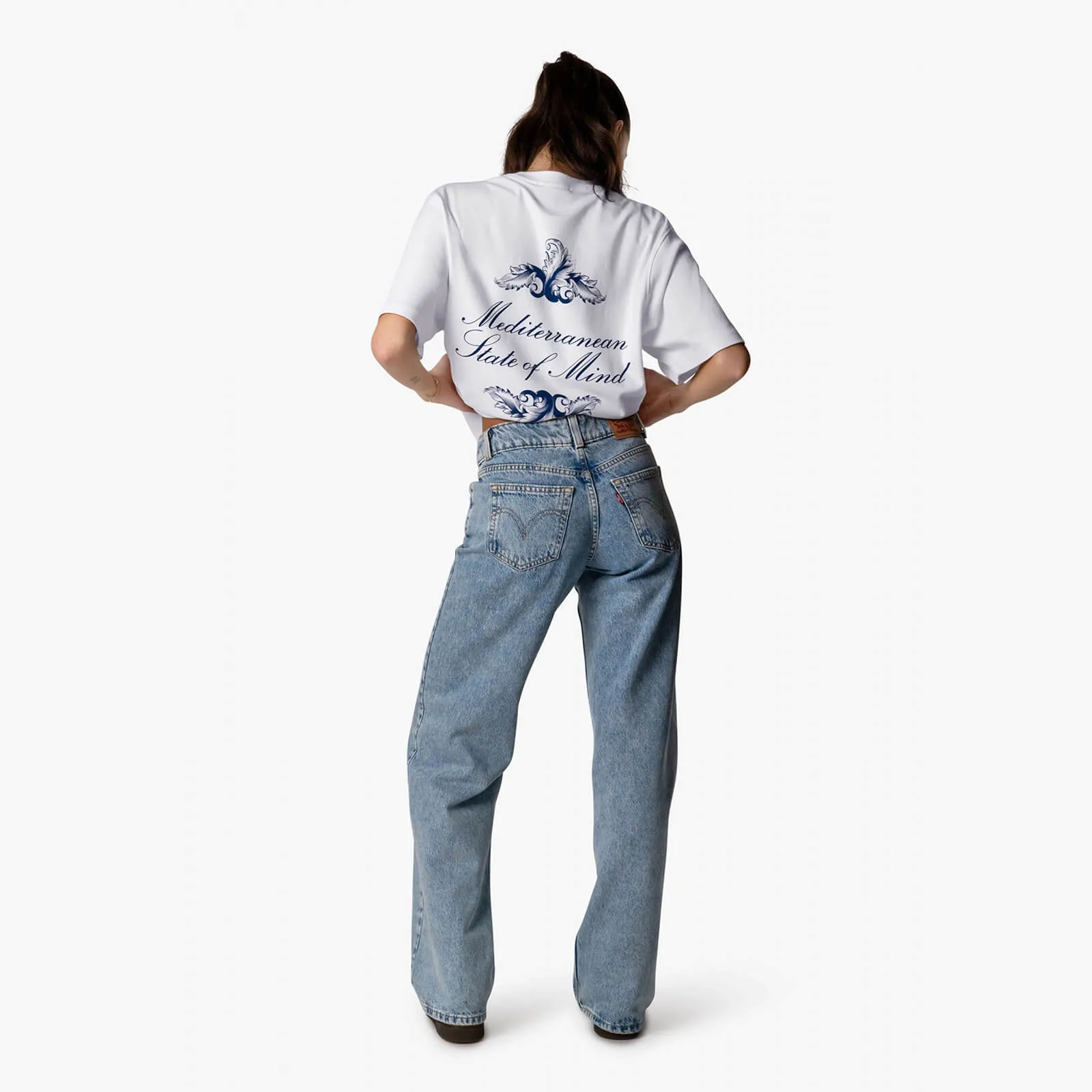 ROYAL TEE | WHITE/BLUE