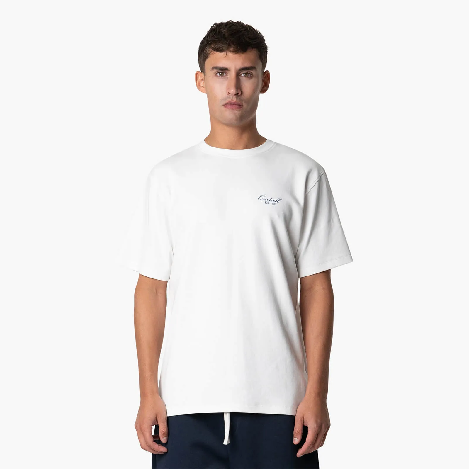 ROYAL TEE | WHITE/BLUE
