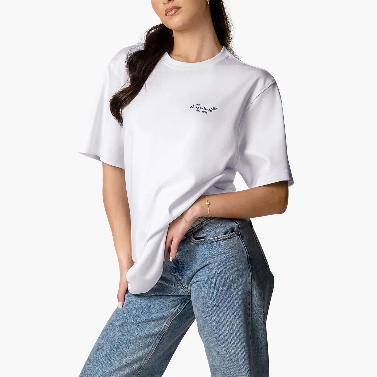 ROYAL TEE | WHITE/BLUE