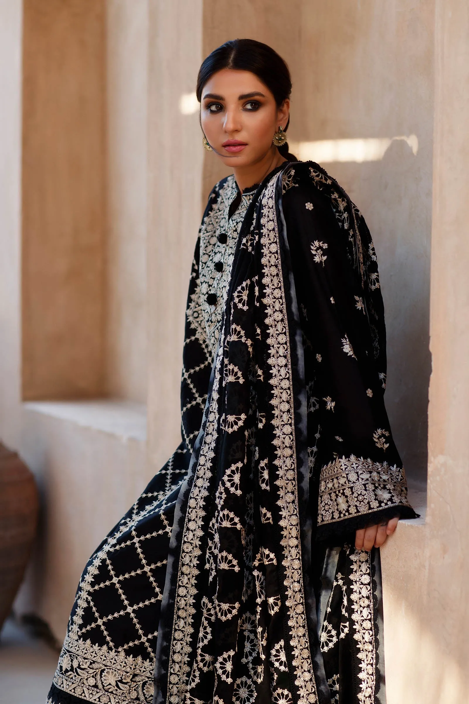 ROZHIN (ZL22-12 A) | Zaha Summer Lawn Collection 2022 | Unstitched Embroidered Lawn Suits