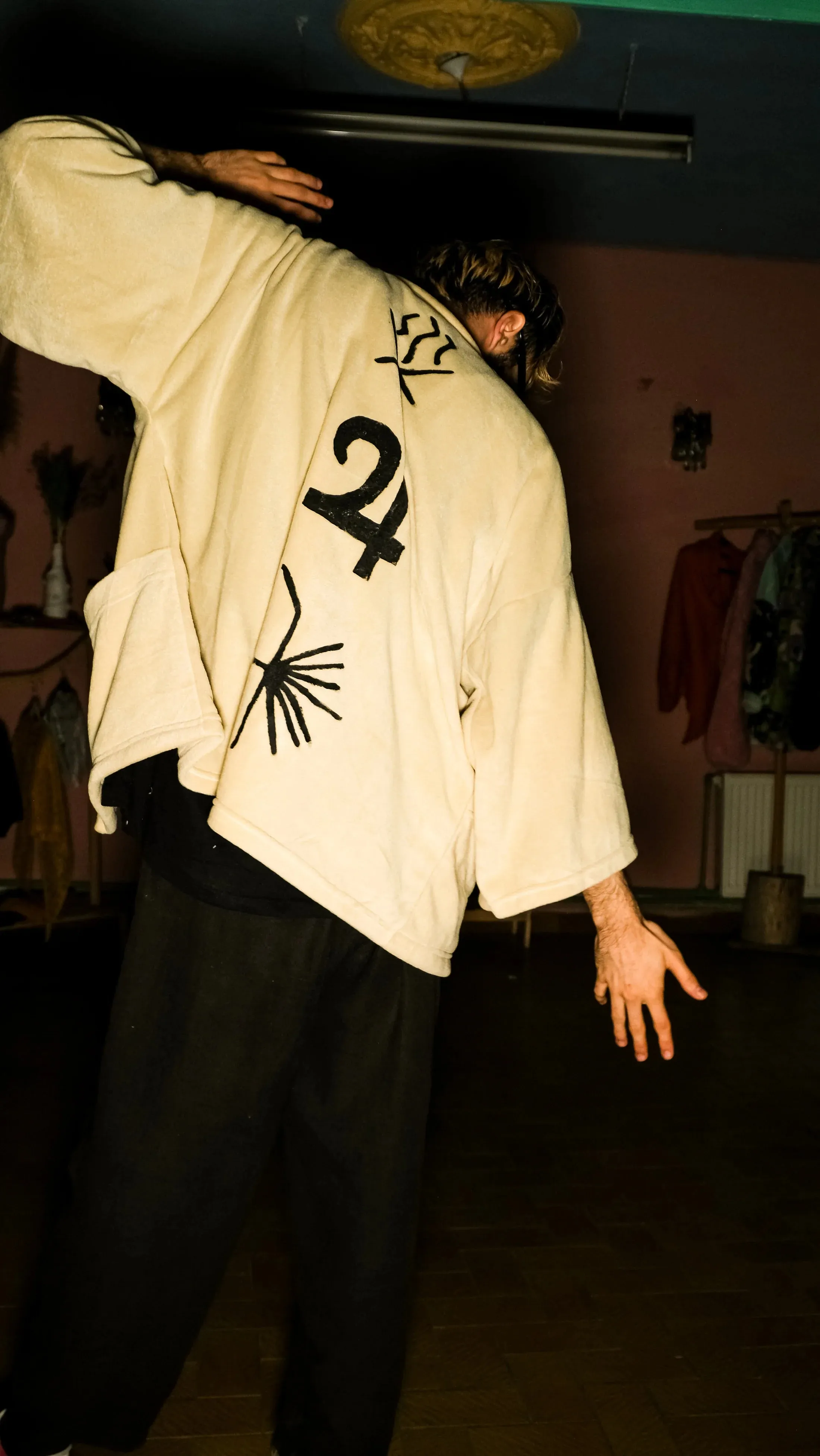 Sagittarius Polar Fleece Handmade Kimono