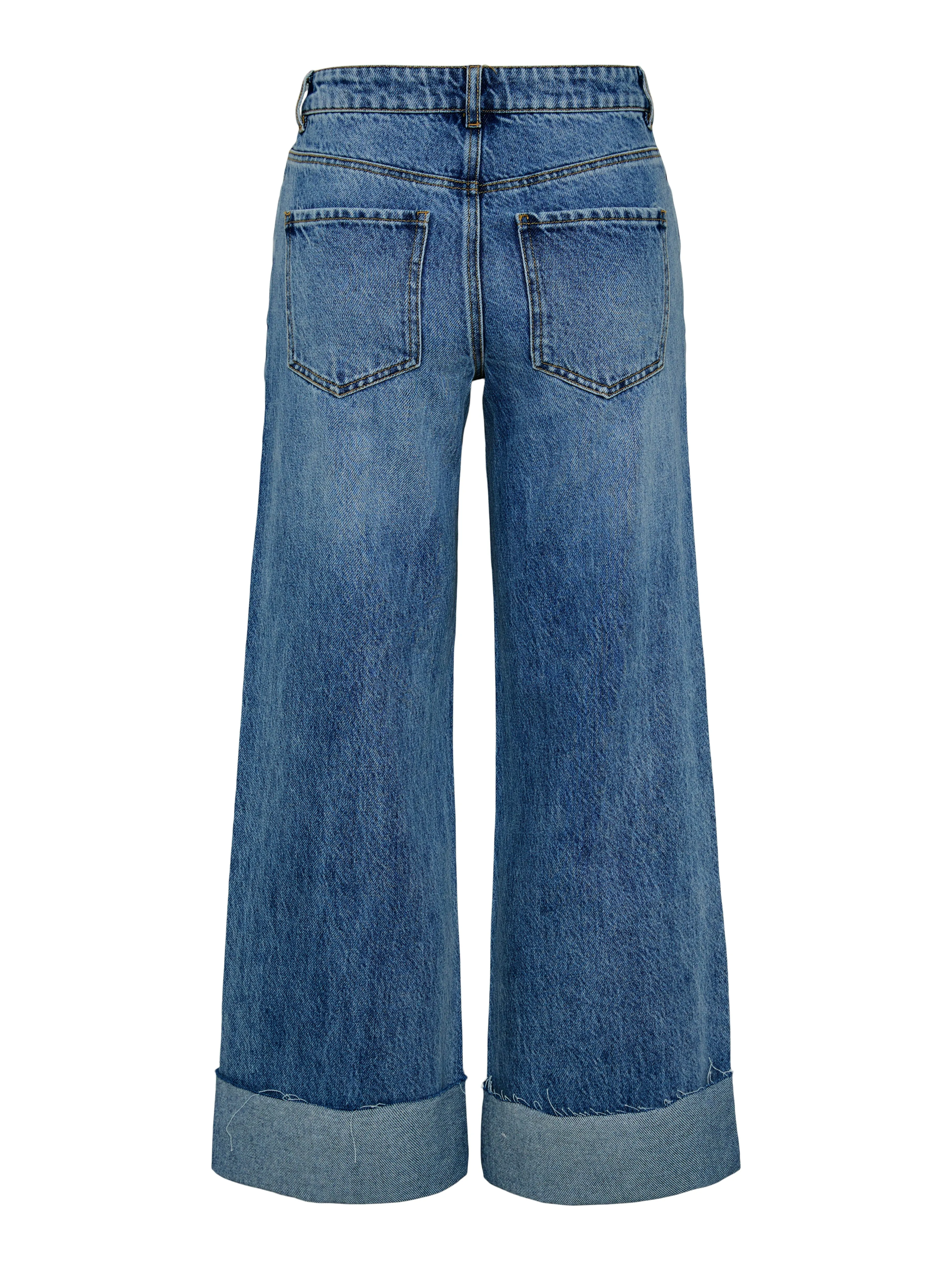 Sally wide denim jeans medium blue