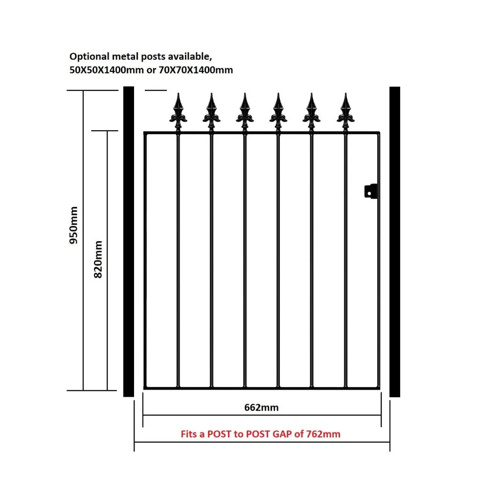 Saltash Flat Top Garden Gate