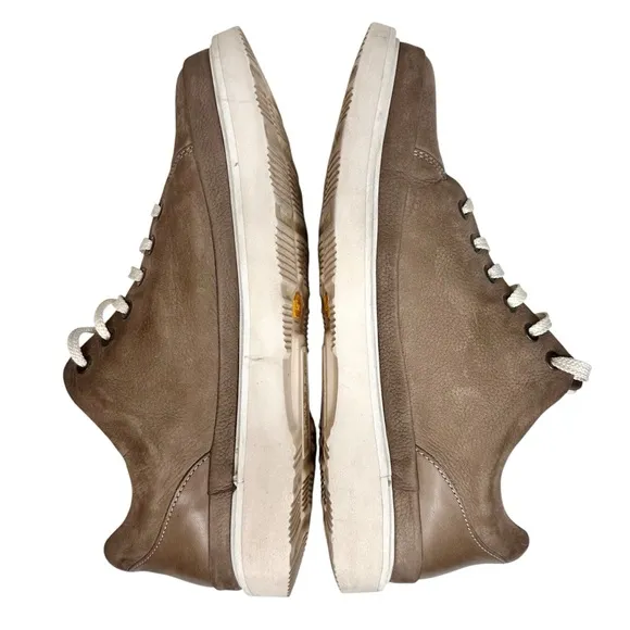 Samuel Hubbard Fast Leather Lace-Up Shoes SZ 10.5 Sneakers Taupe