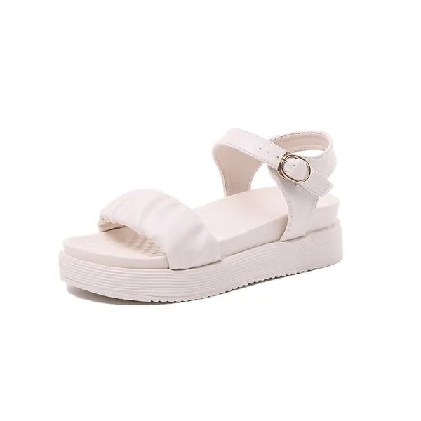Sandals Summer Casual Platform Shoes Open Toe Ankle Buckle Strap Sandals Beach Sport Sandalia
