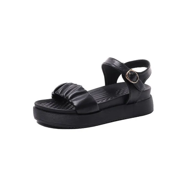 Sandals Summer Casual Platform Shoes Open Toe Ankle Buckle Strap Sandals Beach Sport Sandalia