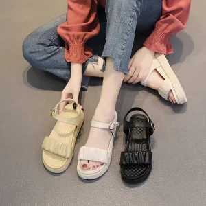 Sandals Summer Casual Platform Shoes Open Toe Ankle Buckle Strap Sandals Beach Sport Sandalia