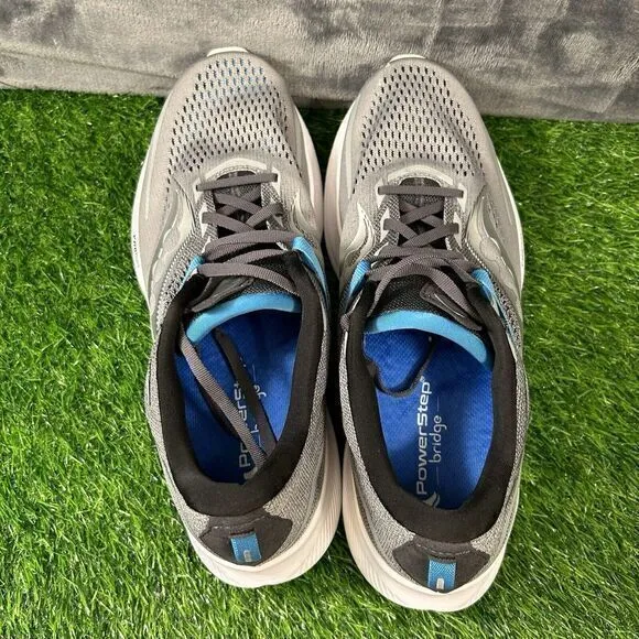 Saucony‎ Ride 15 Mens 12 Gray White Shoes Sneakers Athletic Running Gym W/Box