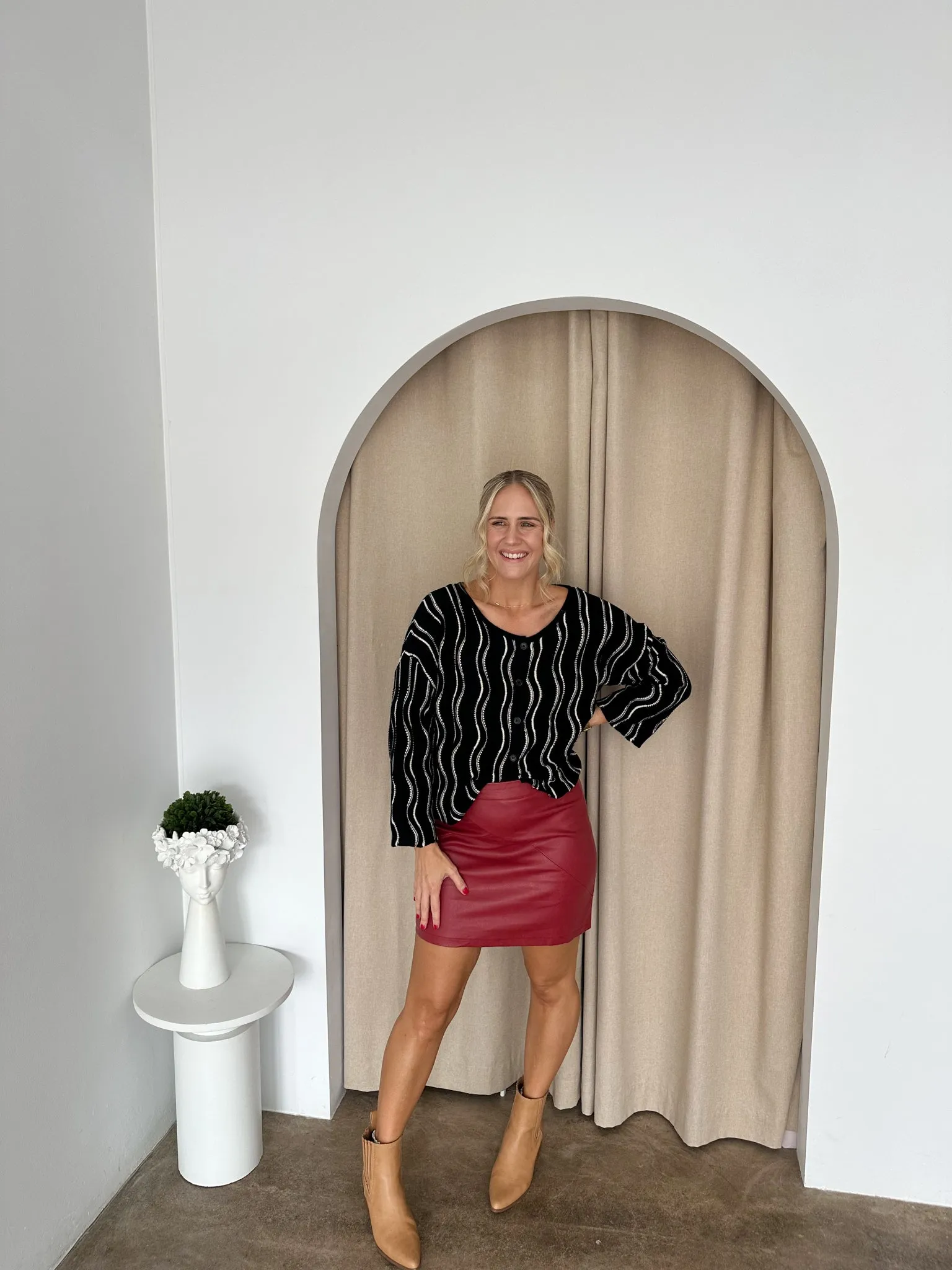Scott Skirt- Ruby Red