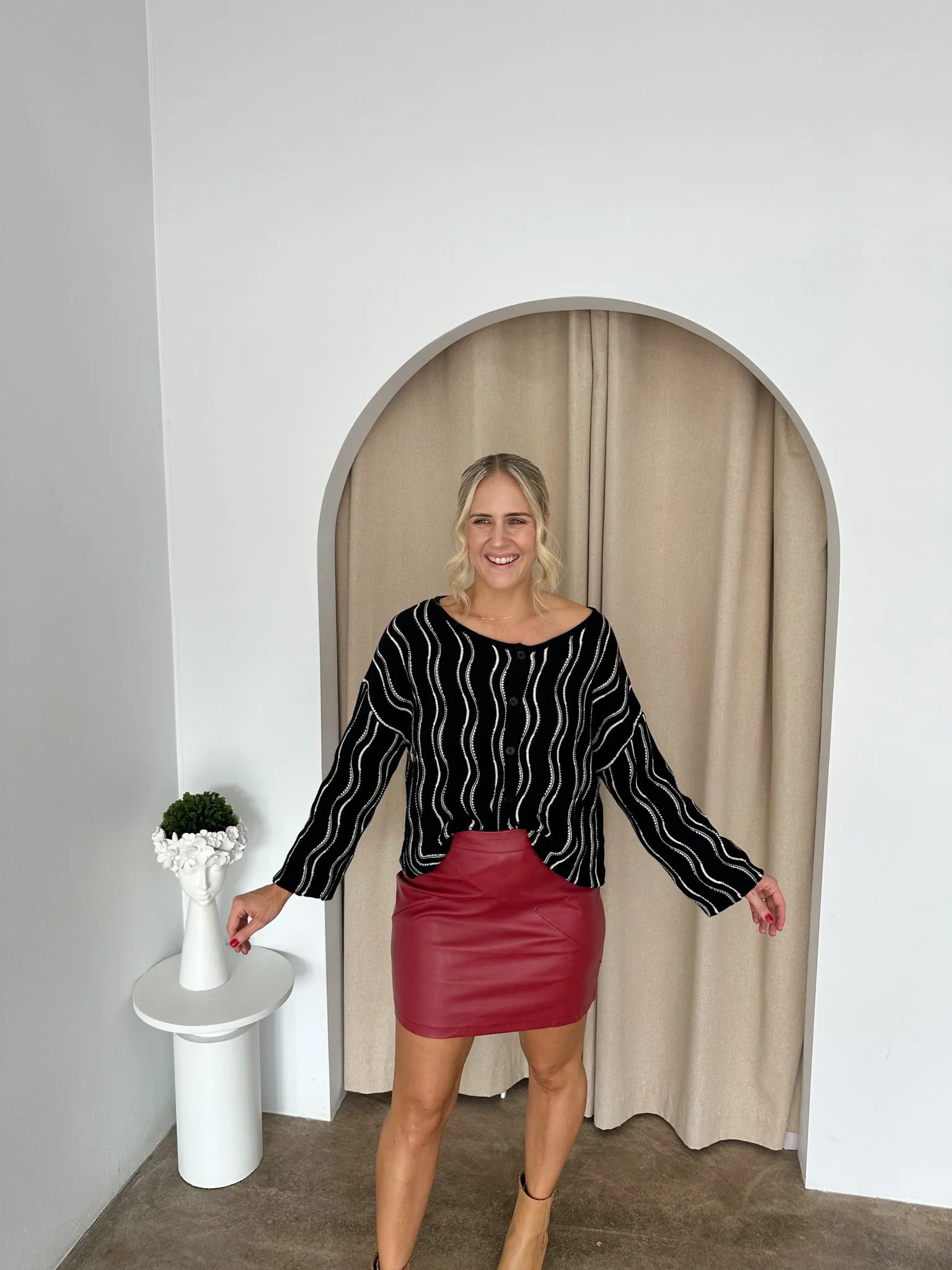 Scott Skirt- Ruby Red