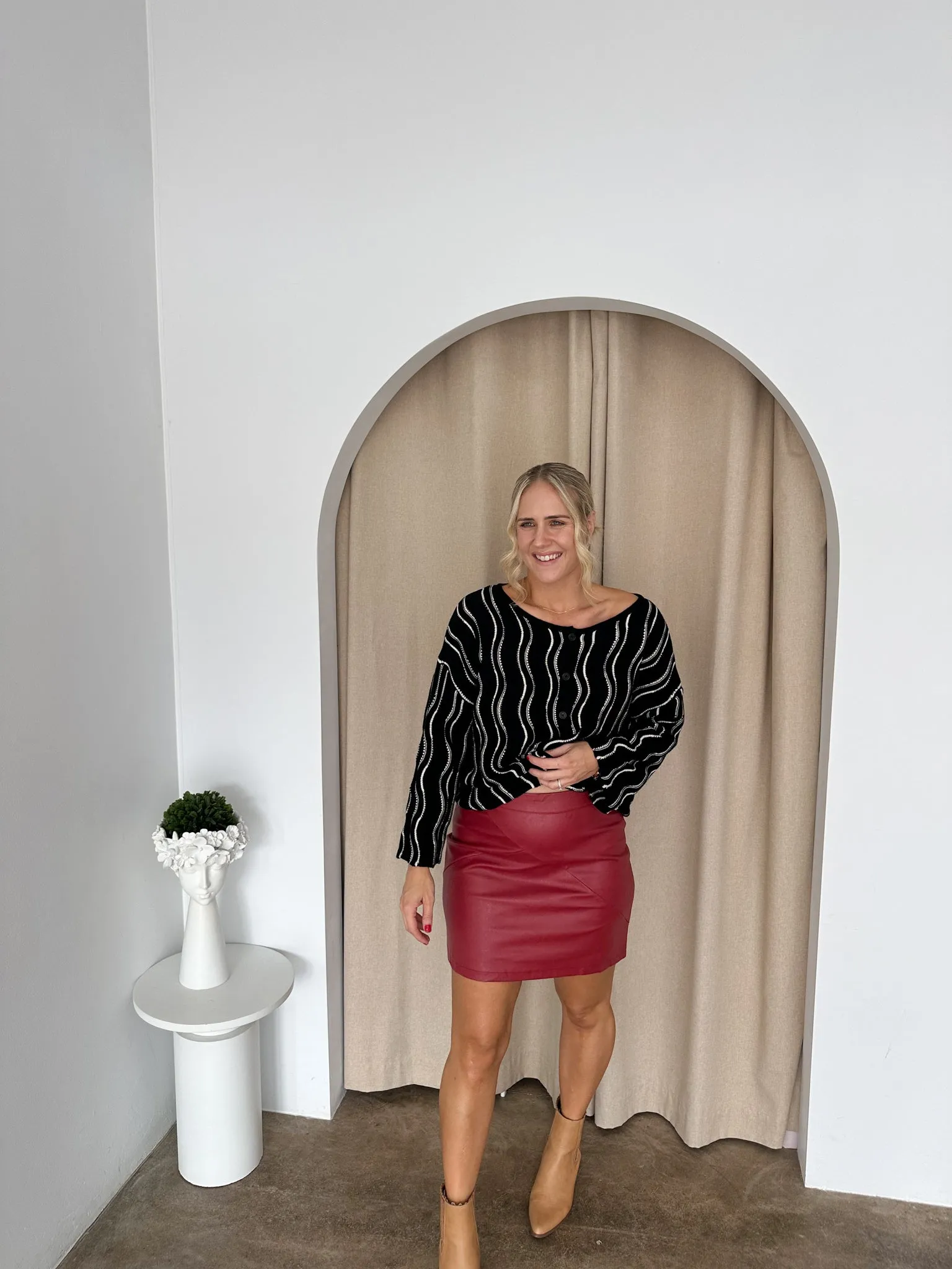 Scott Skirt- Ruby Red