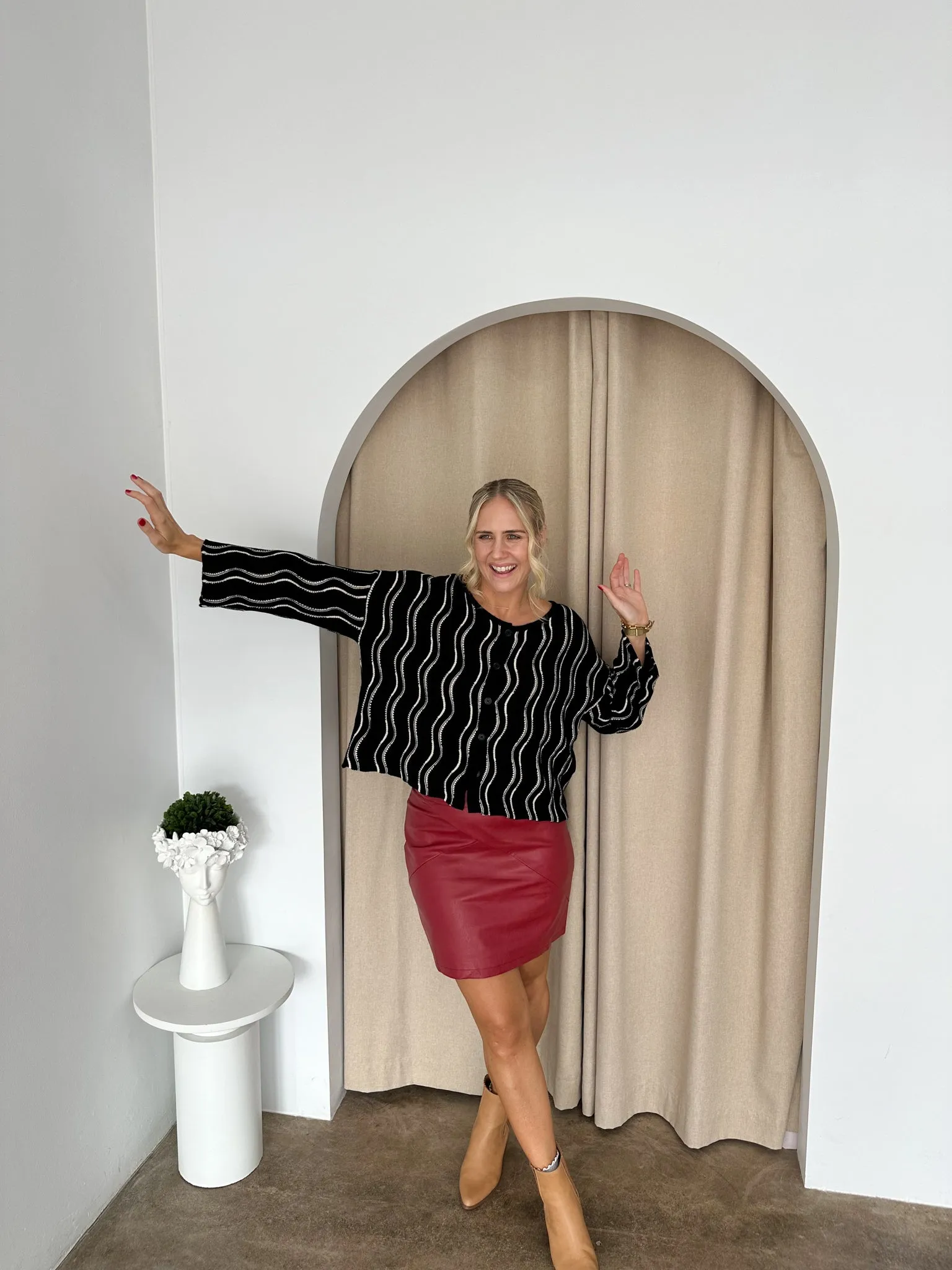 Scott Skirt- Ruby Red