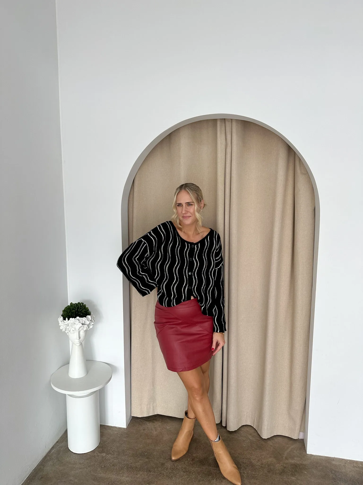 Scott Skirt- Ruby Red
